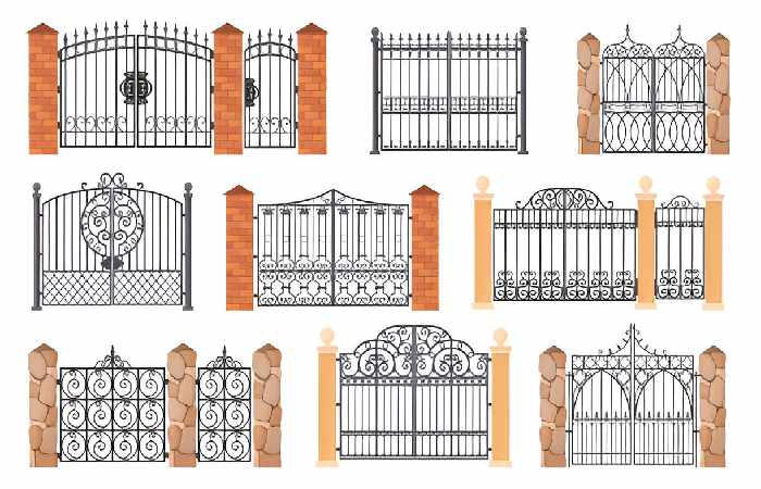 Double door iron gate design ideas for your entrance