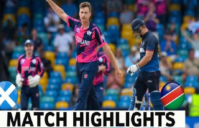 Namibia vs Scotland Highlights of ICC T20 World Cup 2024 